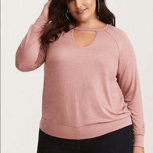 Torrid Choker Neck Sweatshirt